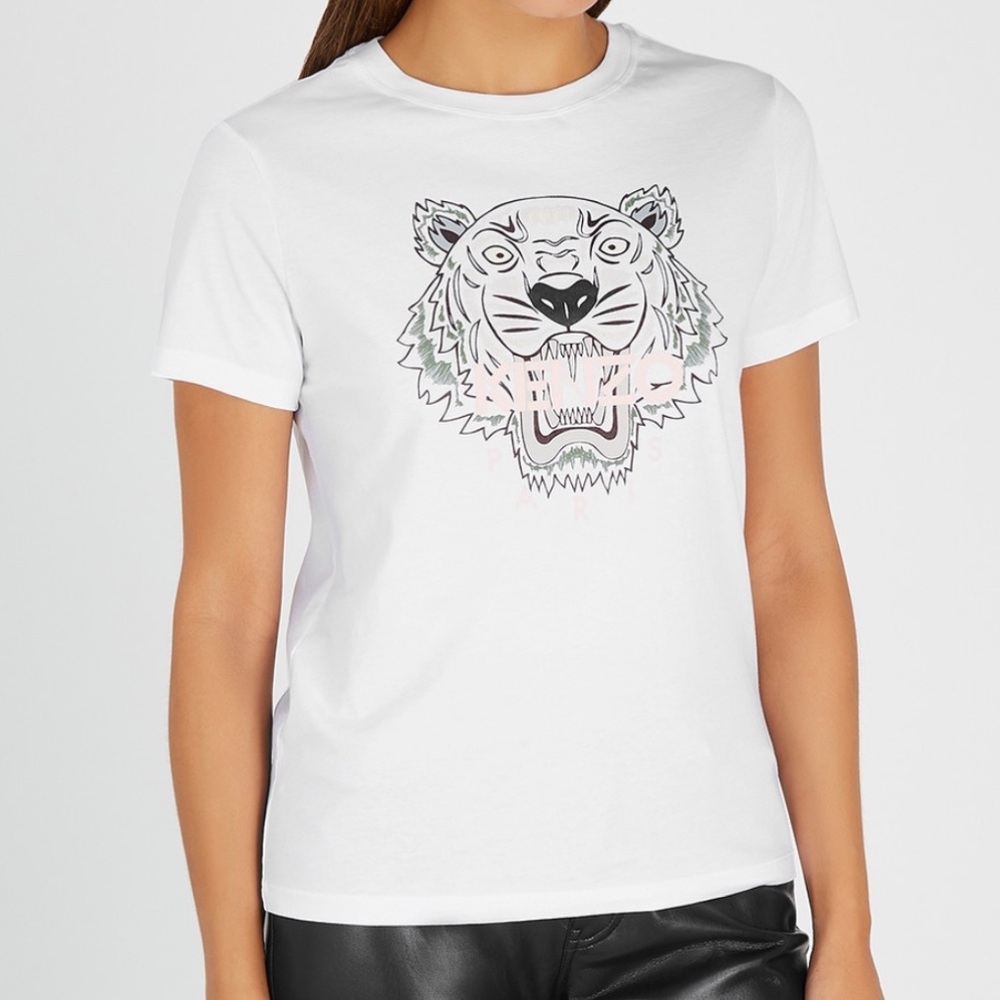 KENZO White Classic Tiger Cotton T-Shirt